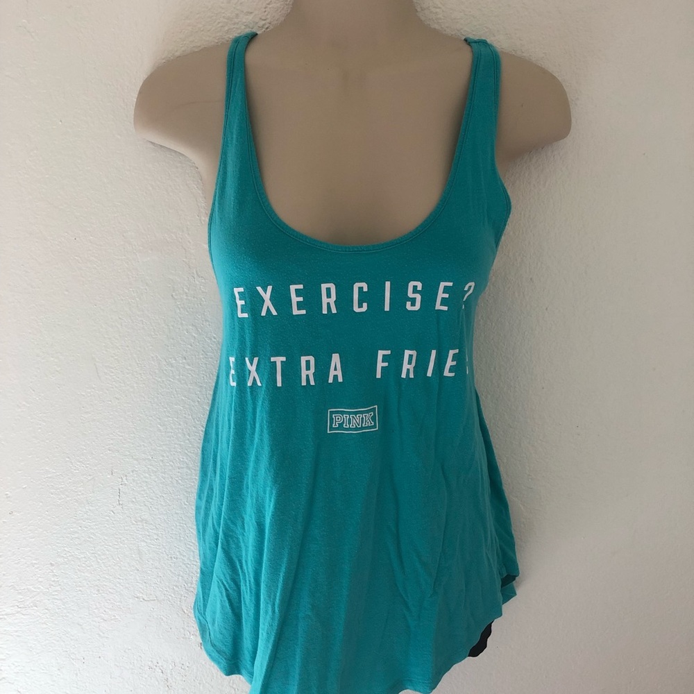 VS PINK Exercise? Extra Fries tank